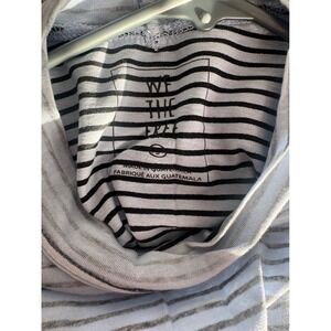 We The Free Free People Womens Small Blue Striped Long Sleeve Oversized Tee Top